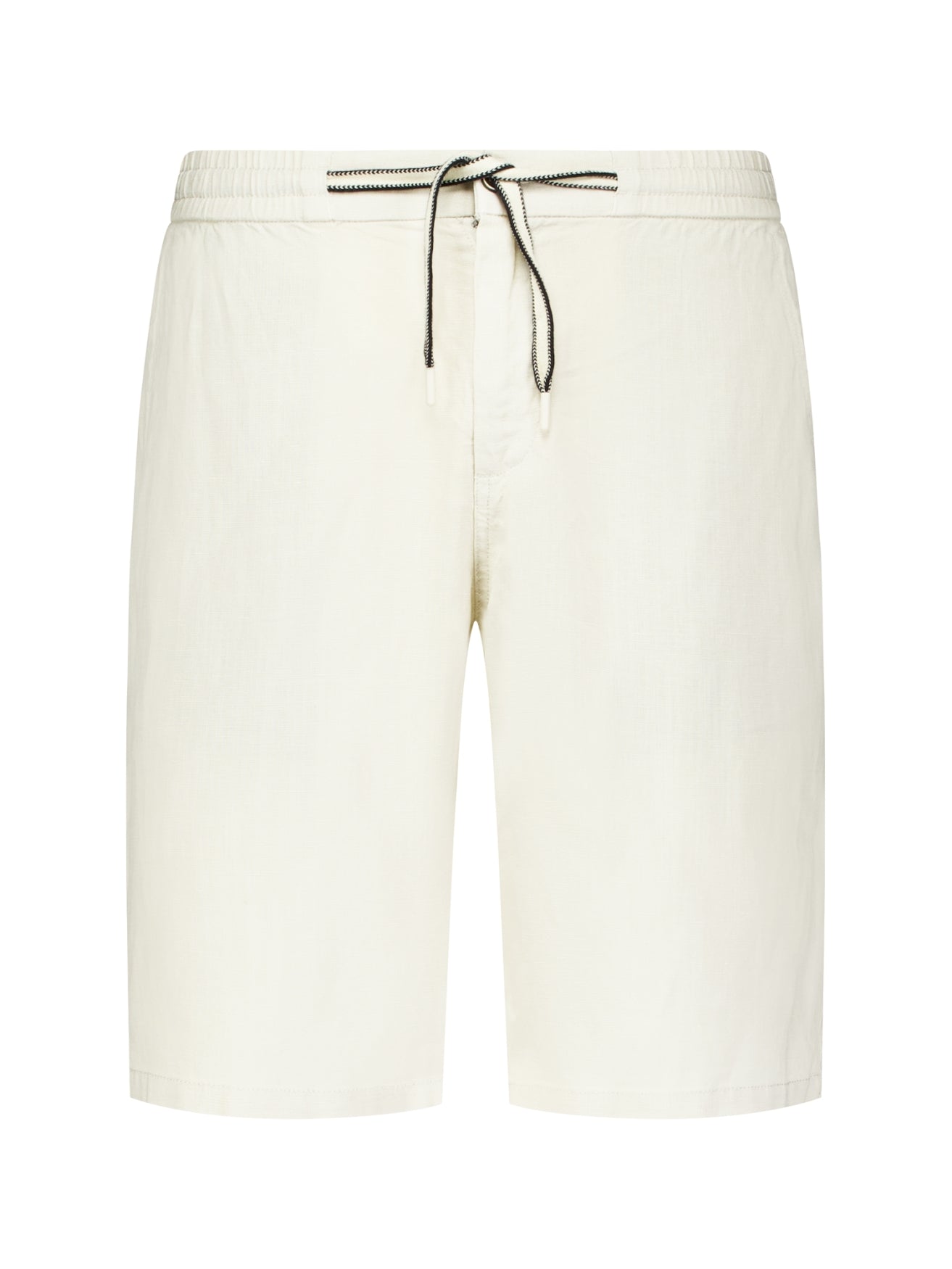 Chino shorts with drawstring | Stone