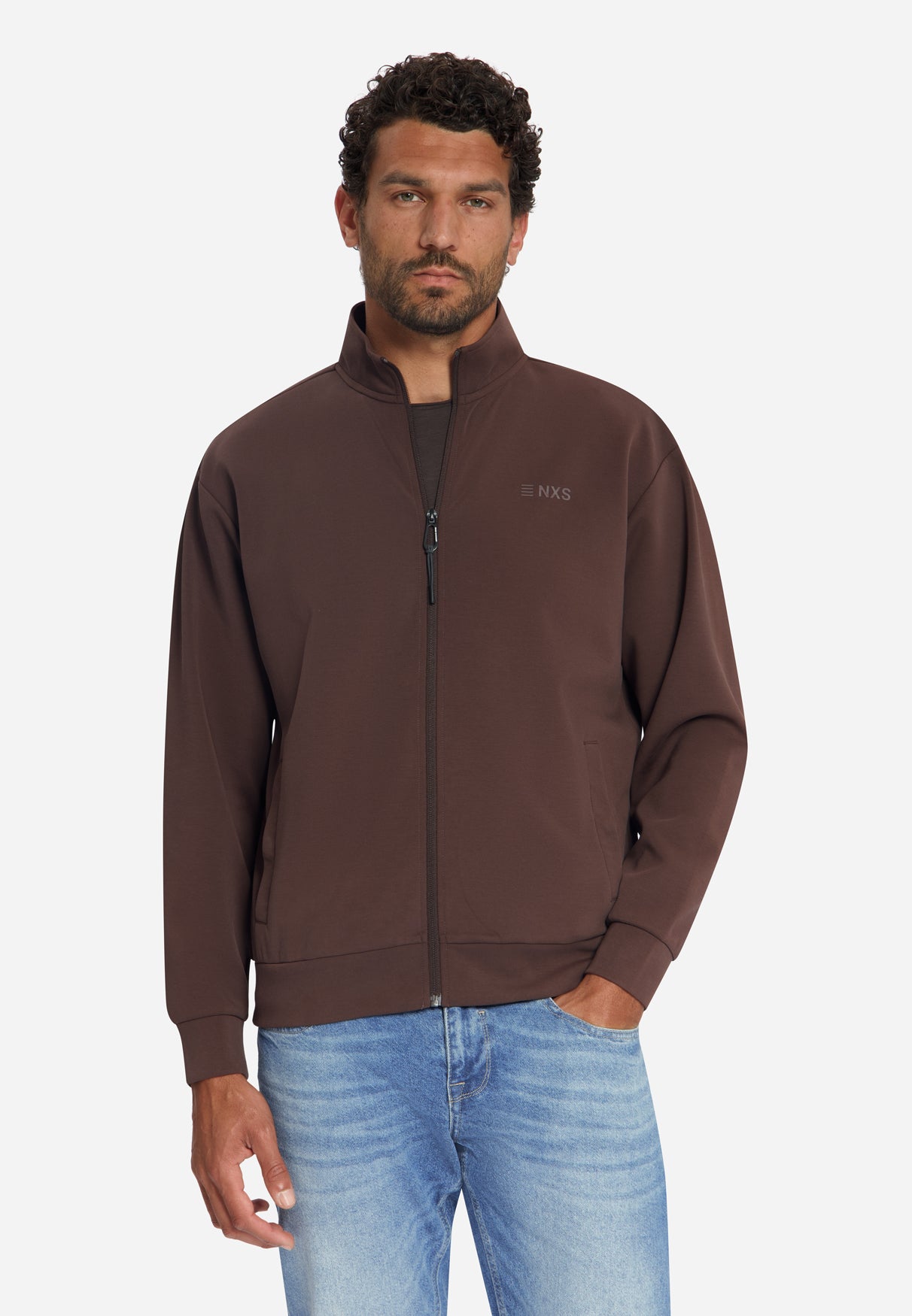Veste Sweat Zippée | Dark Brown