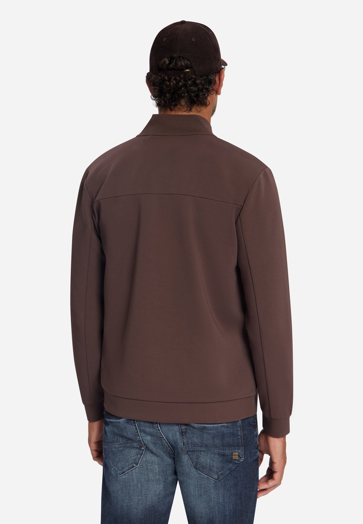 Veste Sweat Bomber | Dark Brown