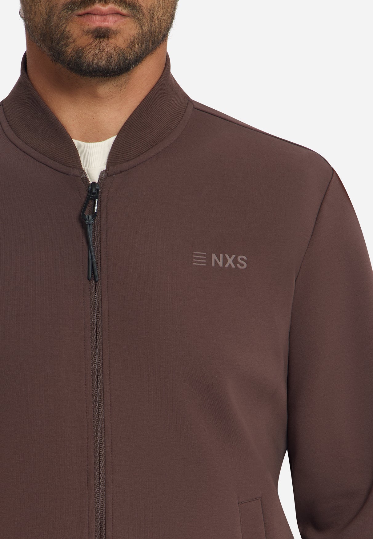 Veste Sweat Bomber | Dark Brown