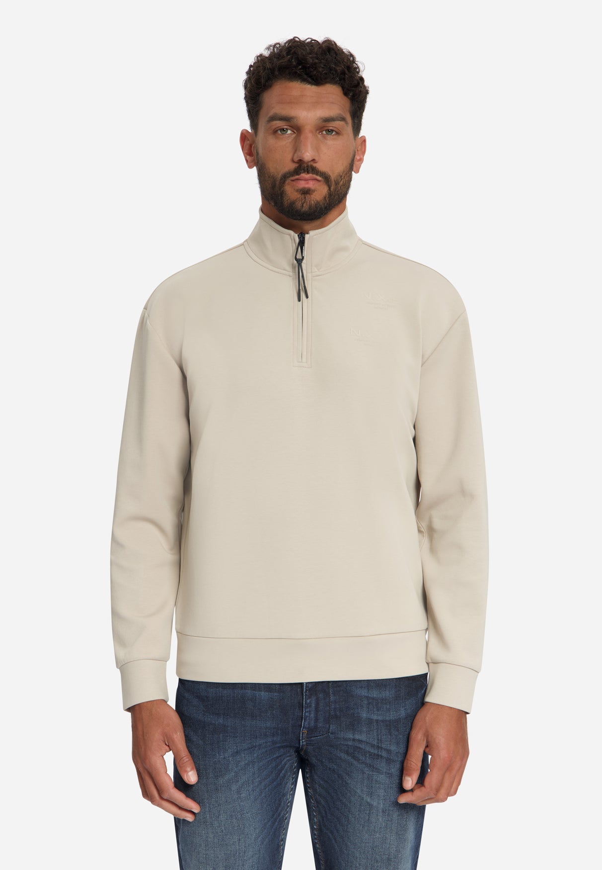 Half-Zip Sweater | Cement