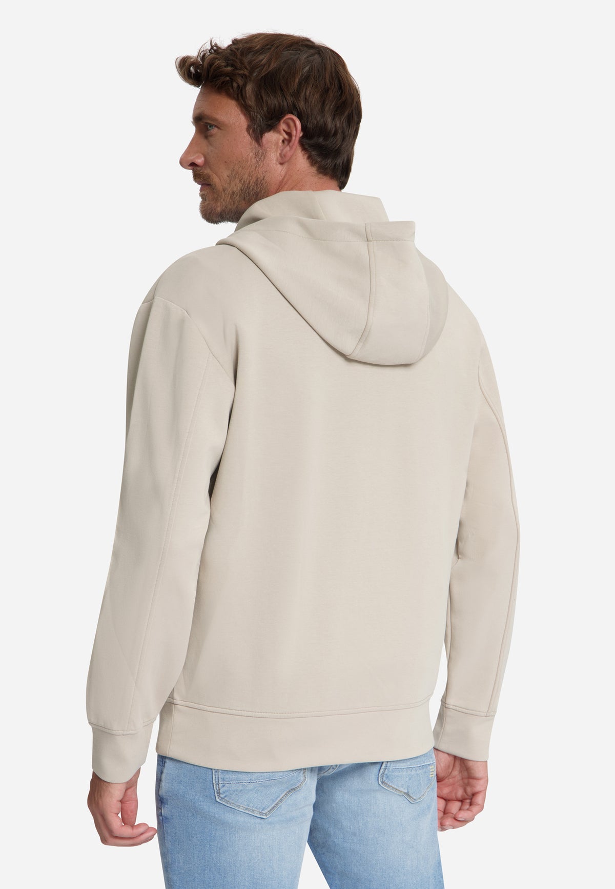 Sweat à capuche zippé | Cement