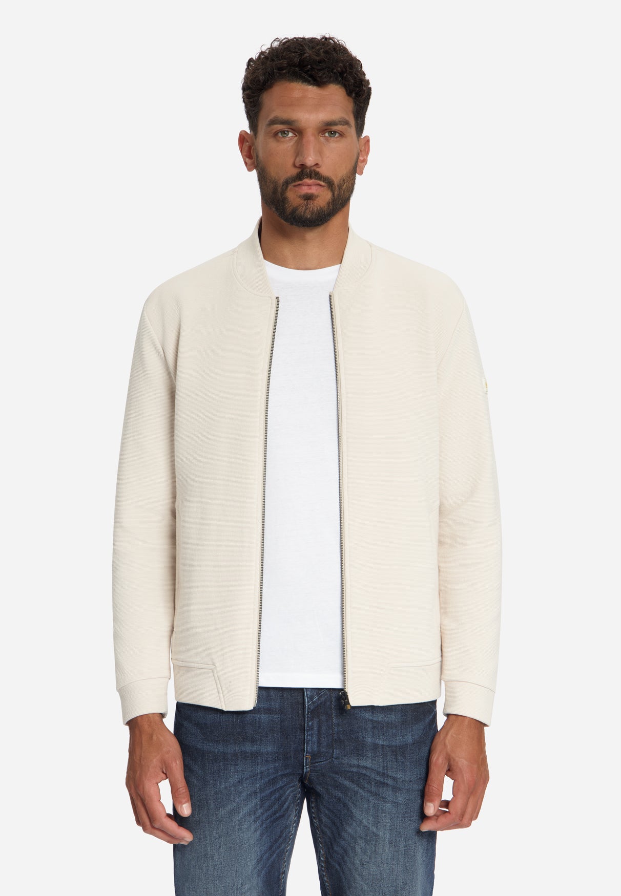 Pull texturé zippé | Stone