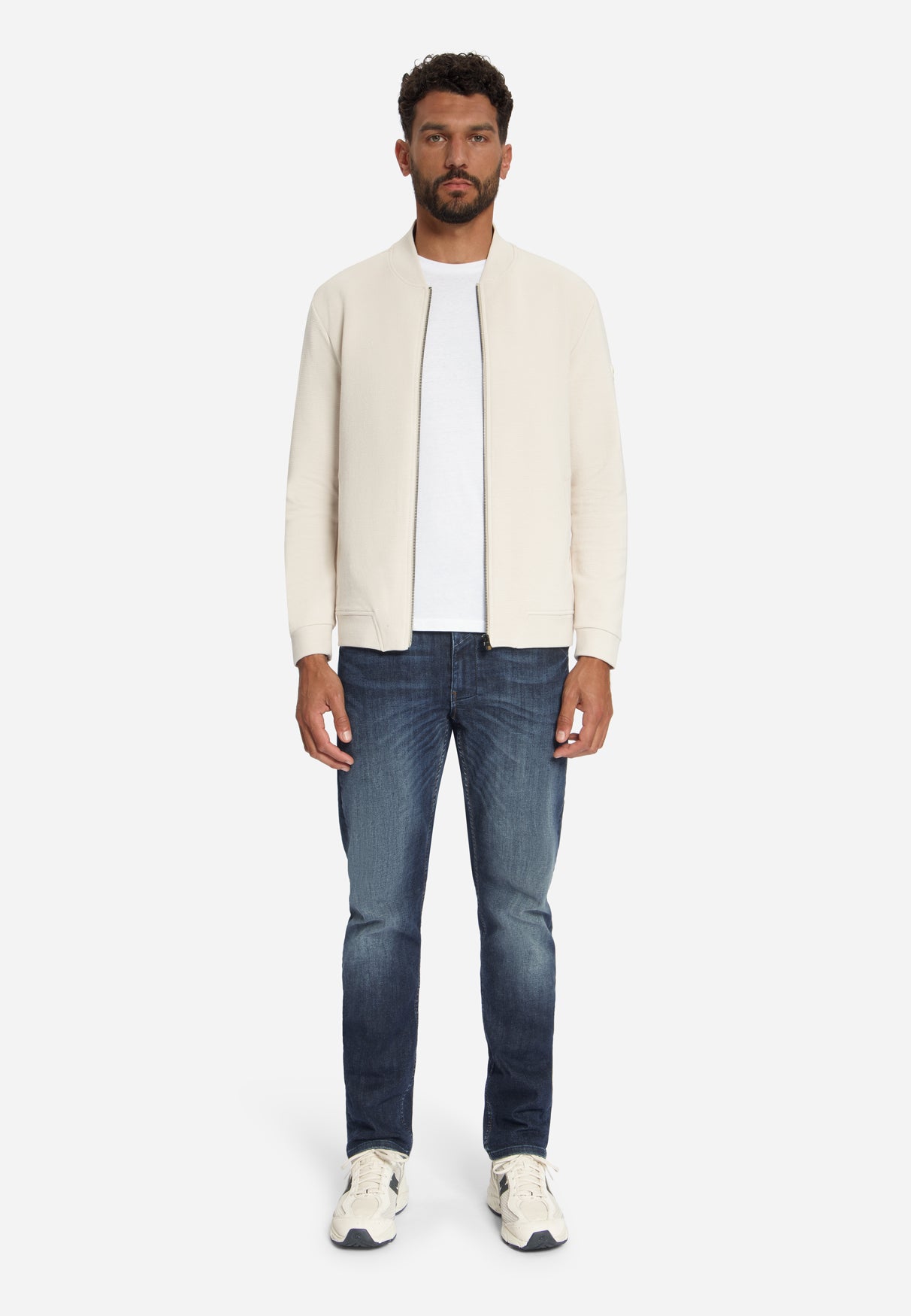 Pull texturé zippé | Stone