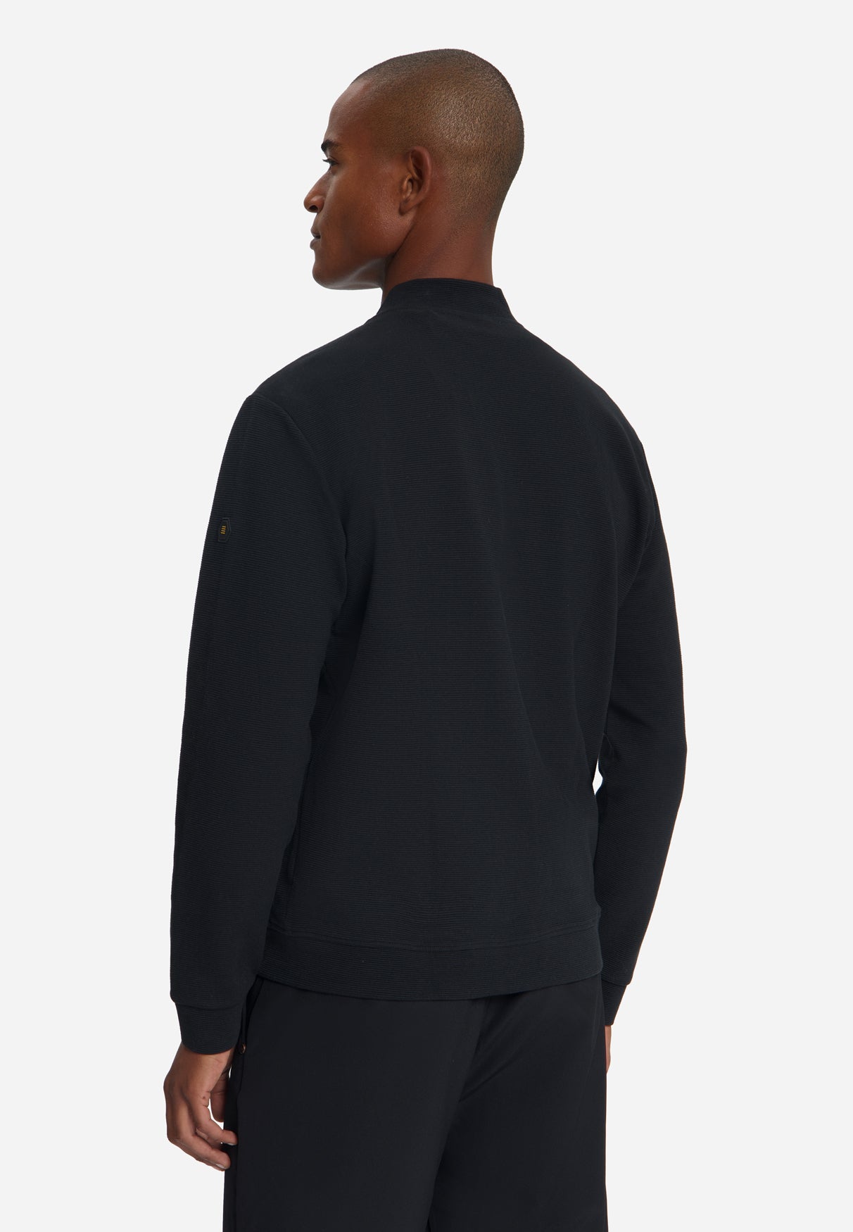 Pull texturé zippé | Black