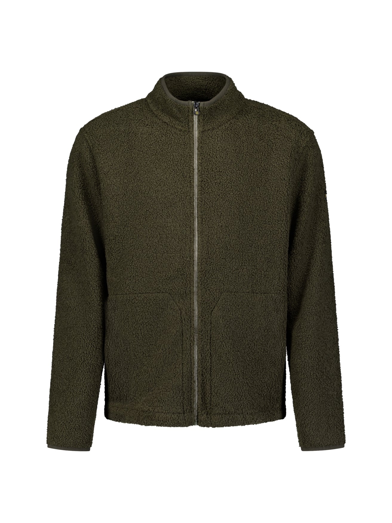 Pull Teddy zippé | Moss