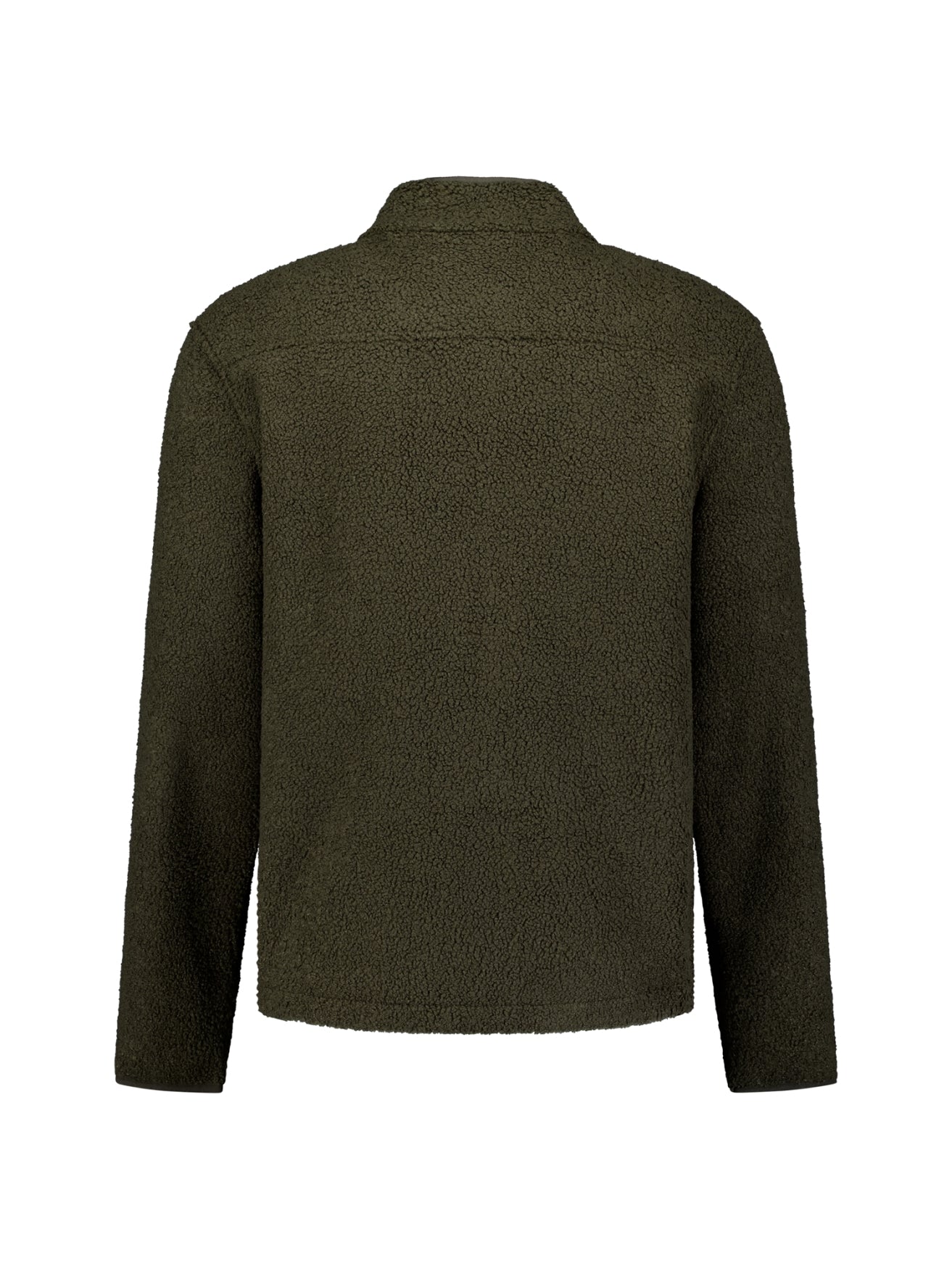 Pull Teddy zippé | Moss