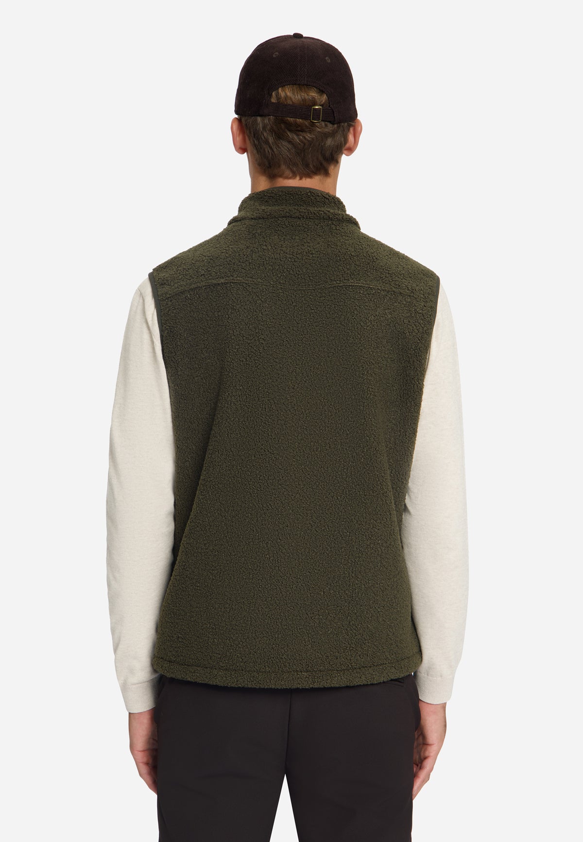 Gilet Teddy zippé | Moss