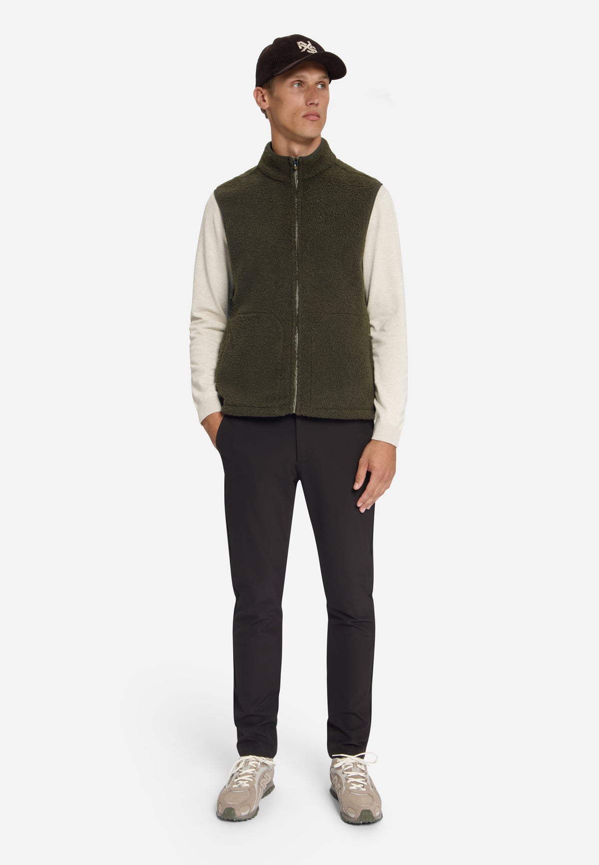 Gilet Teddy zippé | Moss