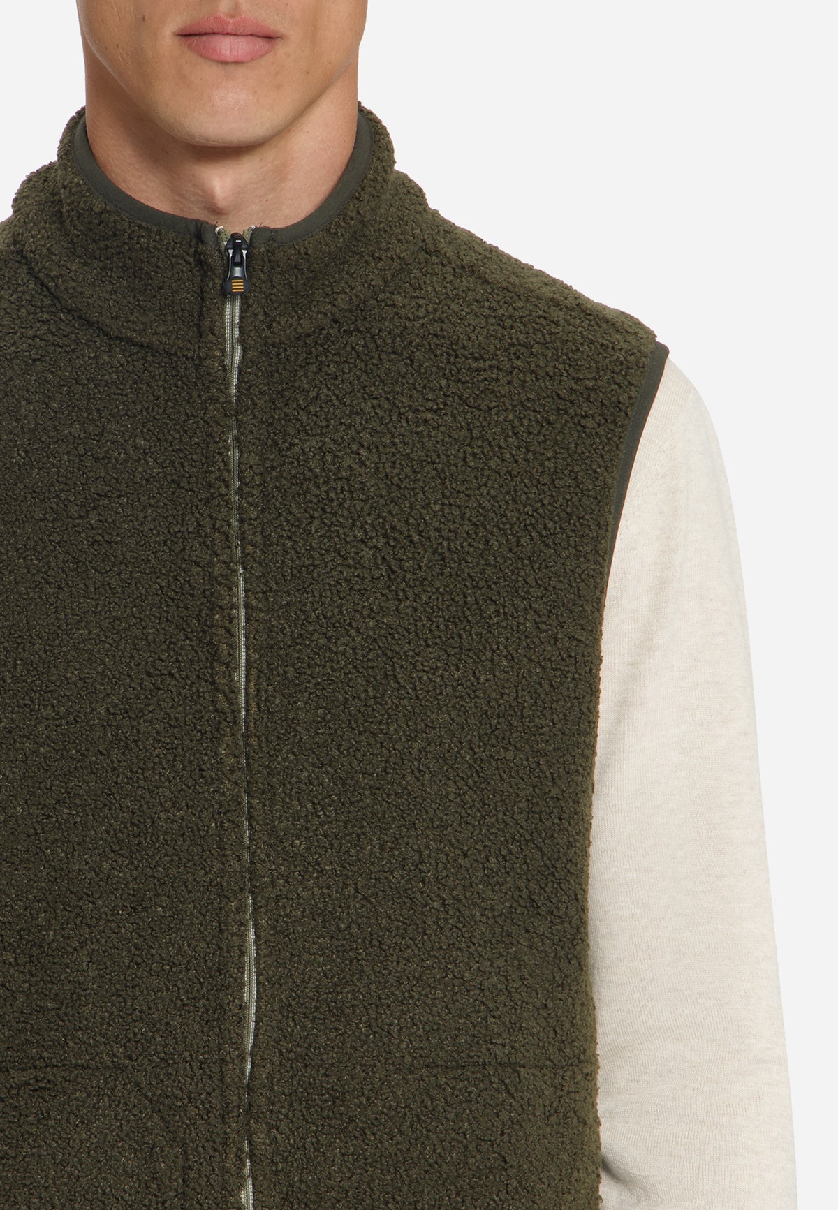 Gilet Teddy zippé | Moss