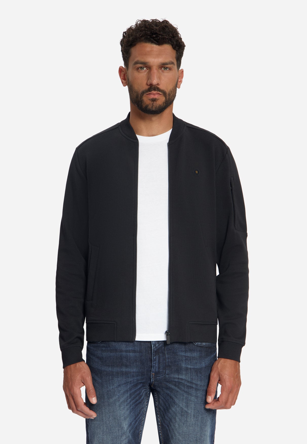 Pull bomber en jacquard | Black