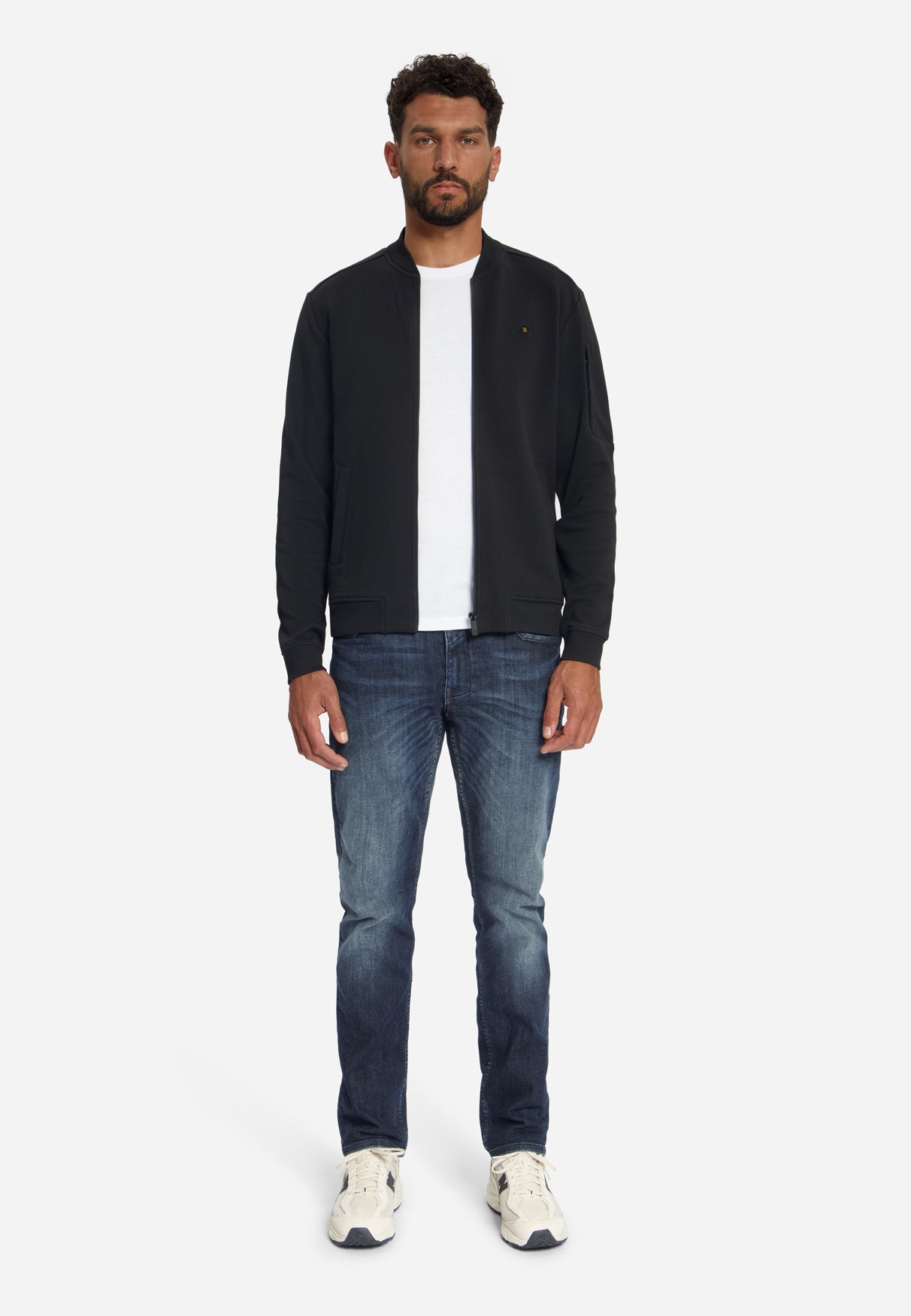 Pull bomber en jacquard | Black