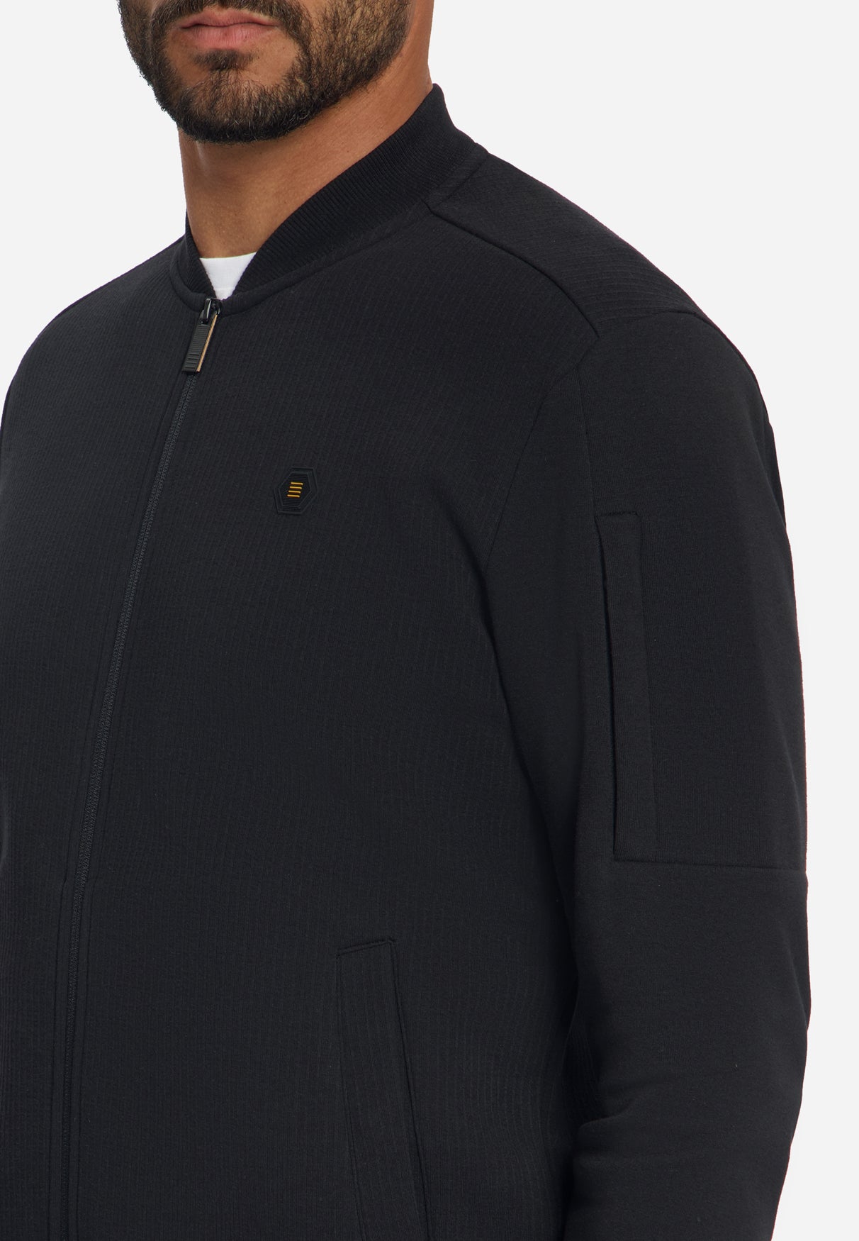 Pull bomber en jacquard | Black