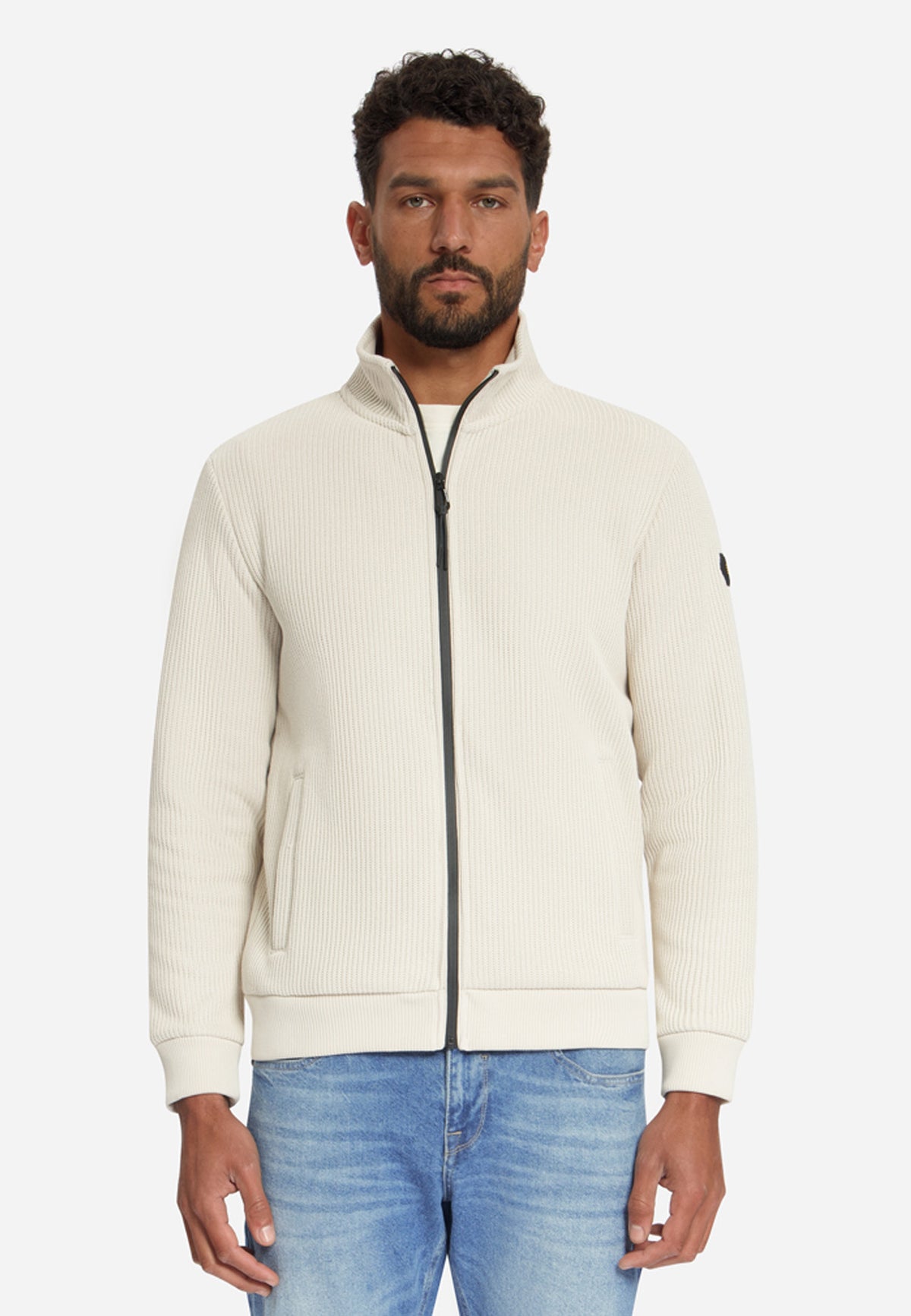 Pull côtelé zippé | Kit