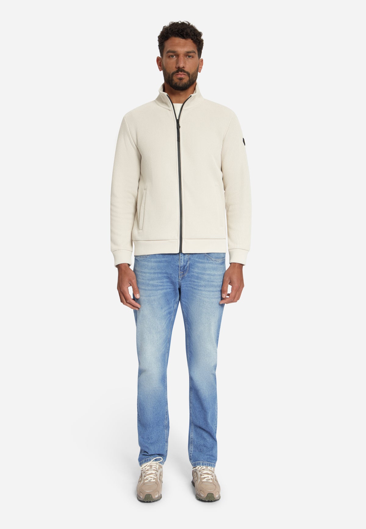 Pull côtelé zippé | Kit