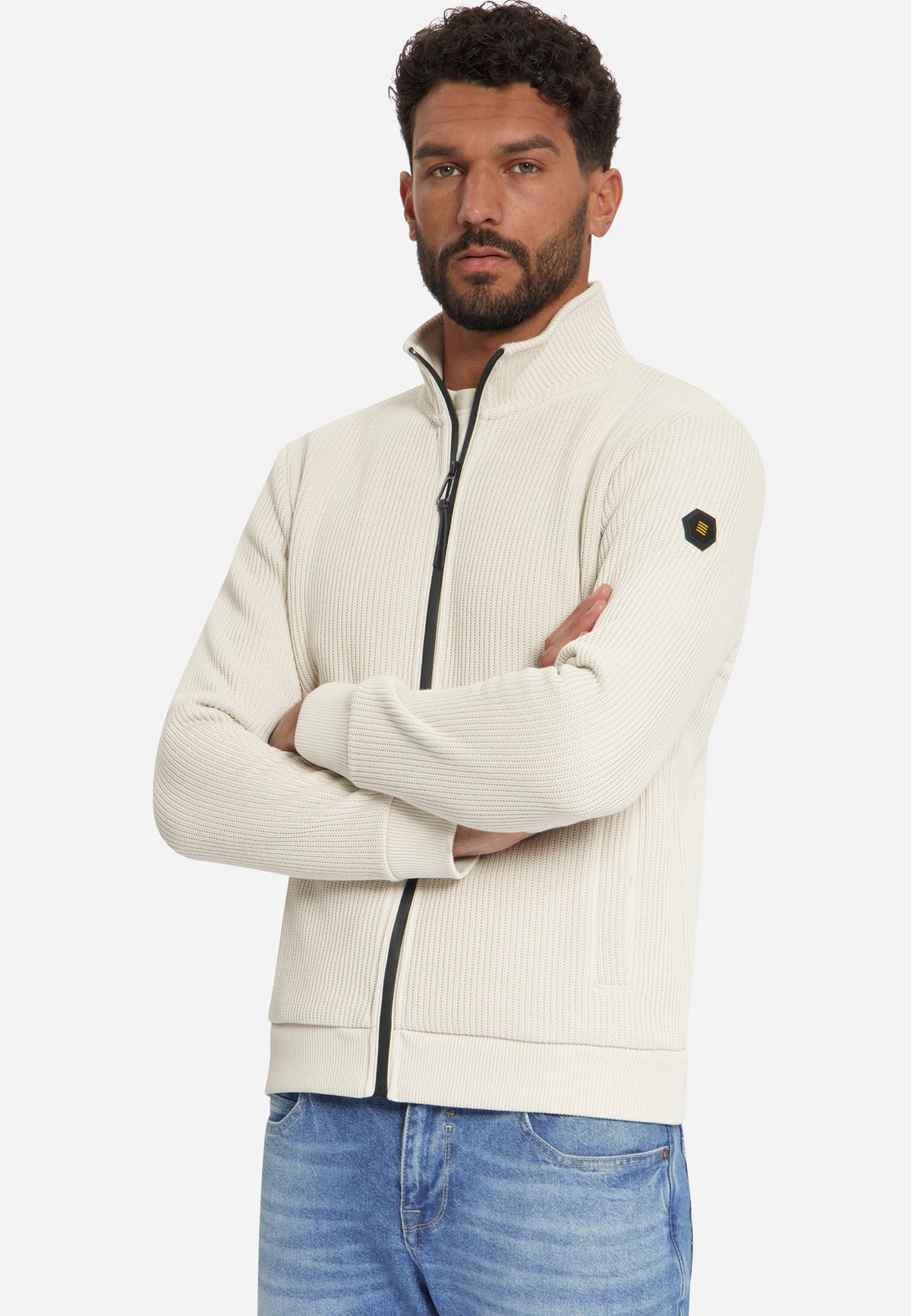 Pull côtelé zippé | Kit