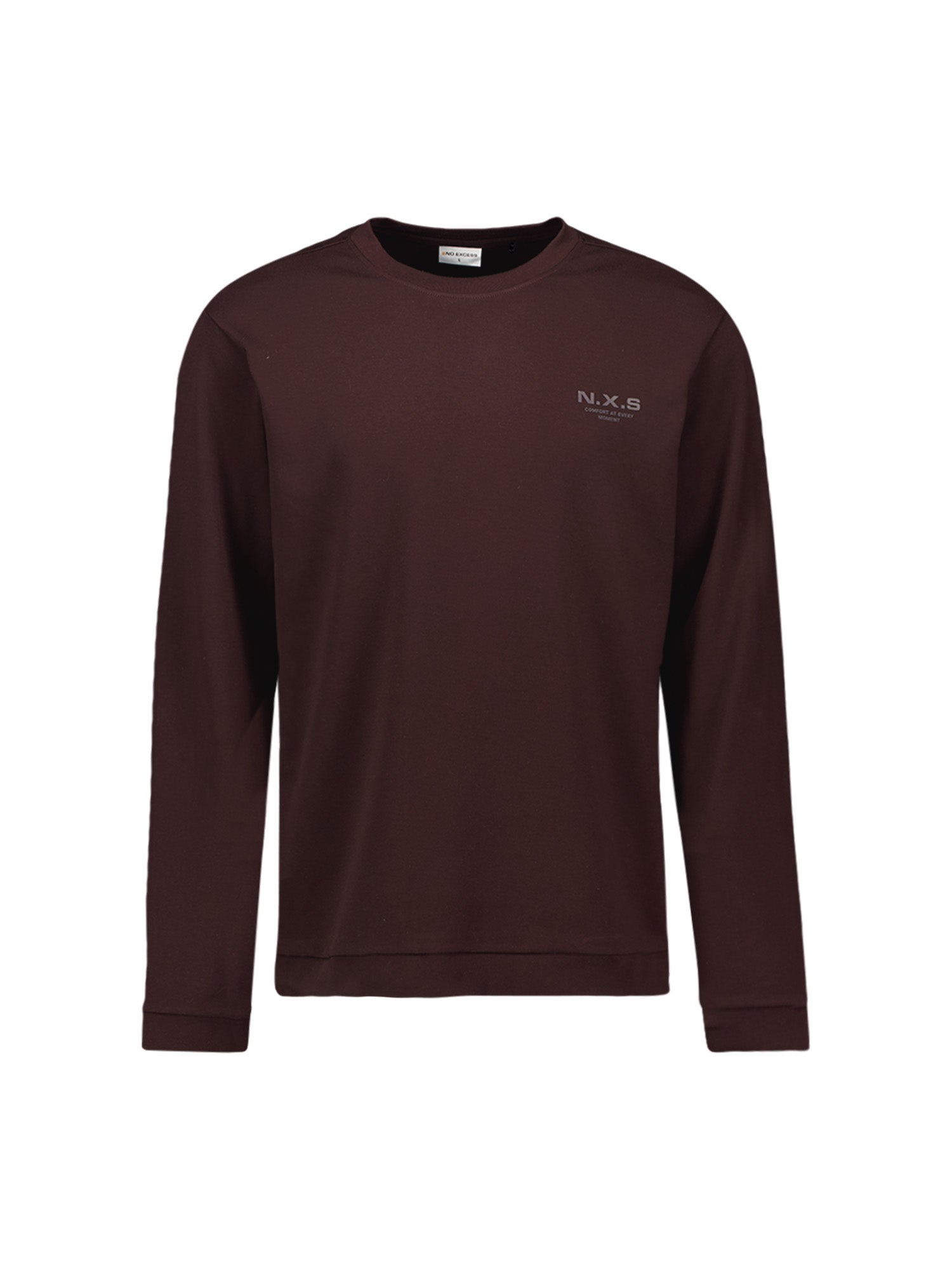 T-shirt Interlock à Manches Longues | Dark Brown