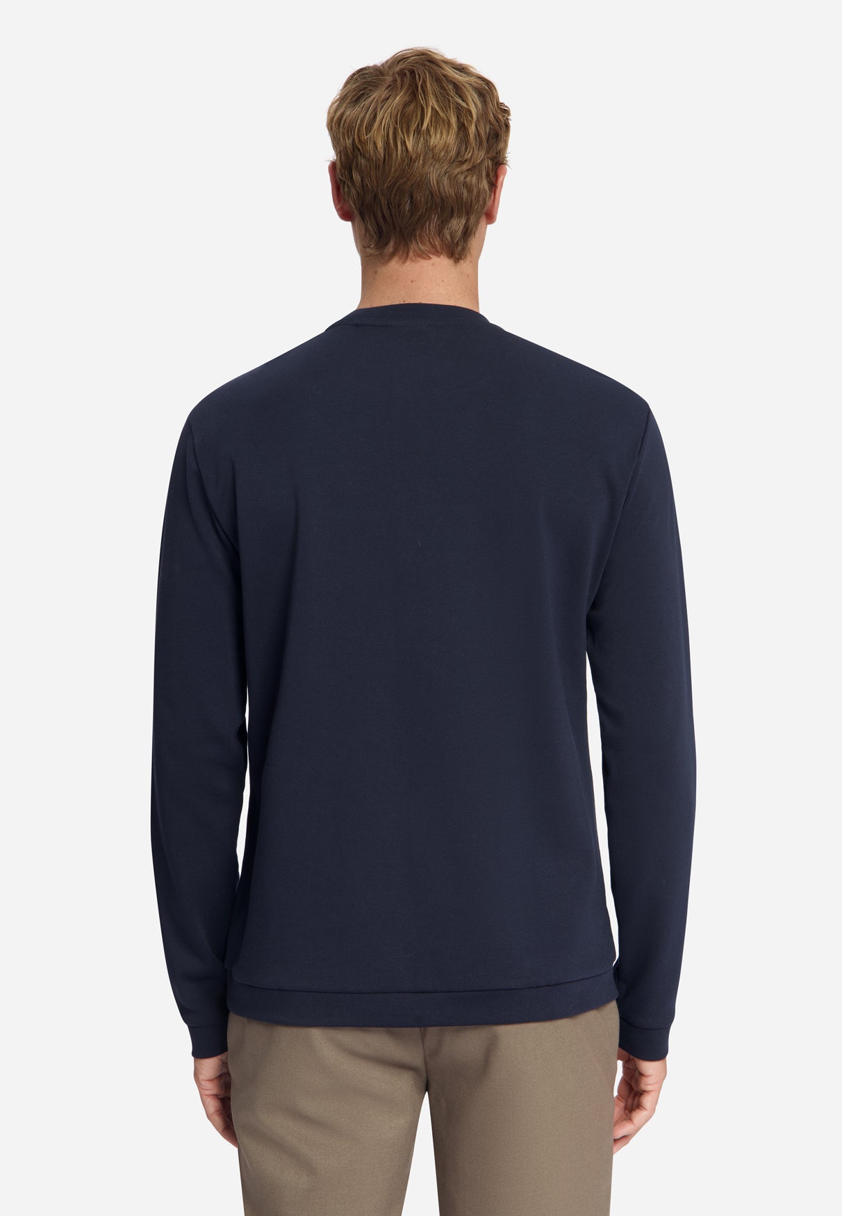 T-shirt Interlock à Manches Longues | Dark Night