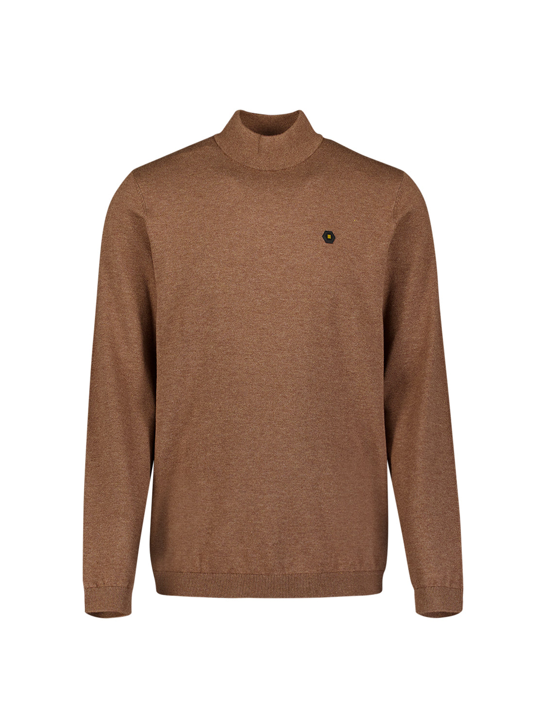 Fine Knit Turtleneck Jumper | Light Brown