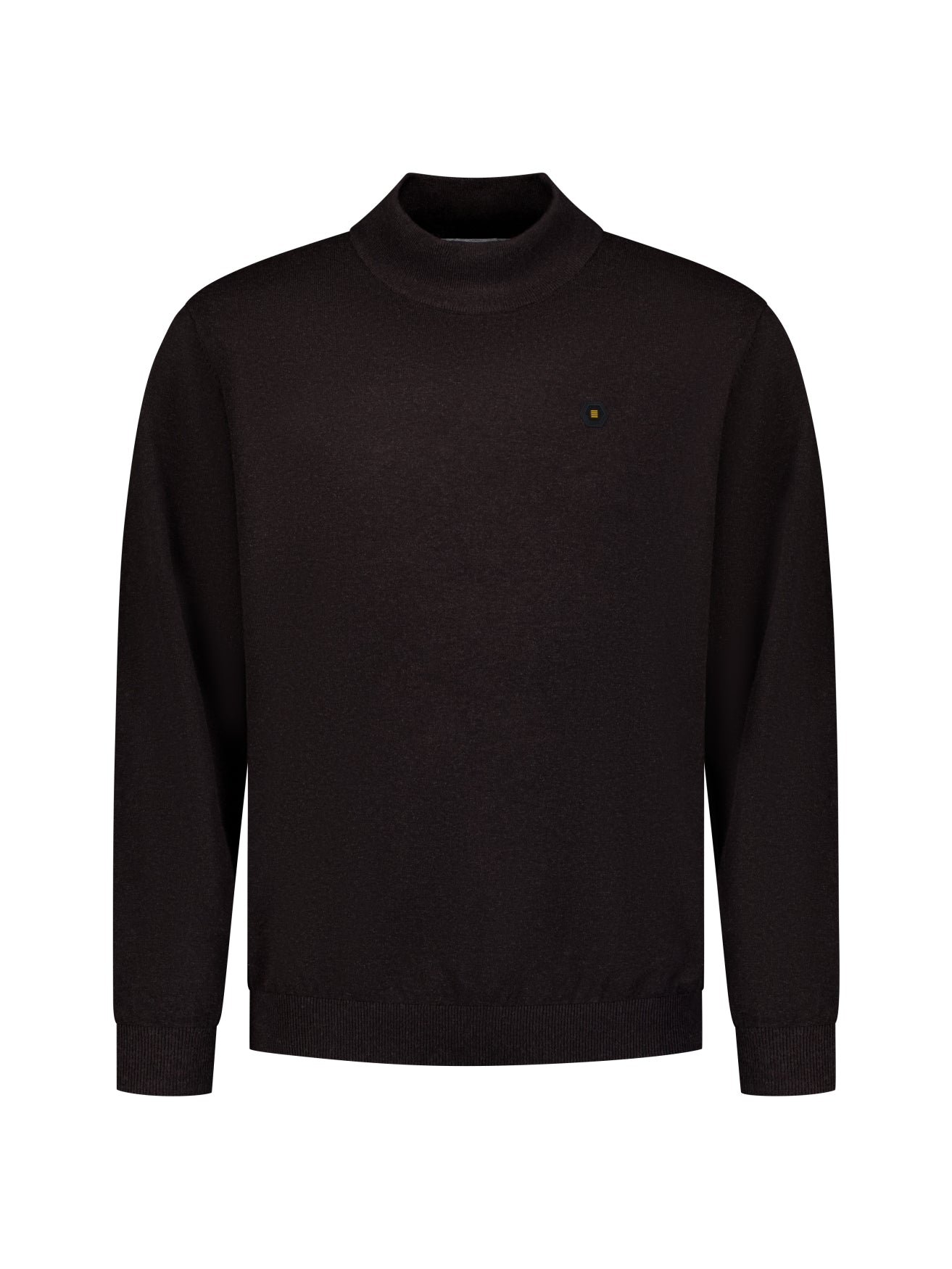 Fine Knit Turtleneck Jumper | Dark Brown