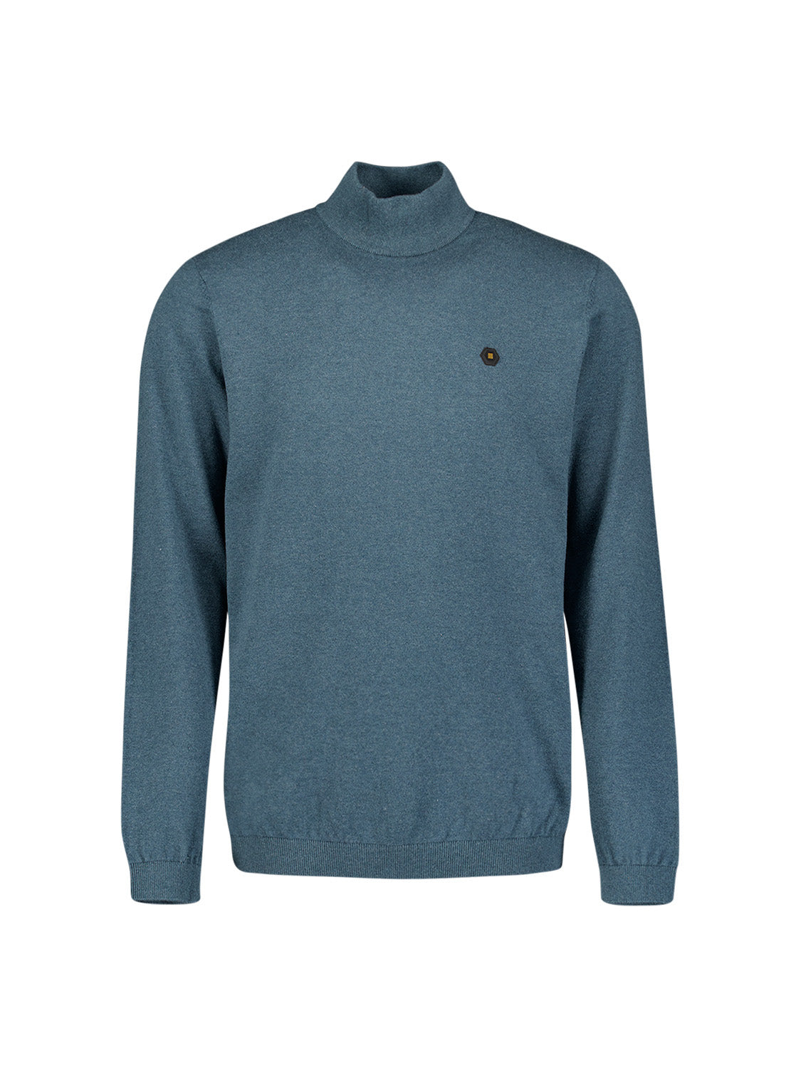 Pull à col roulé en maille fine | Shadow blue