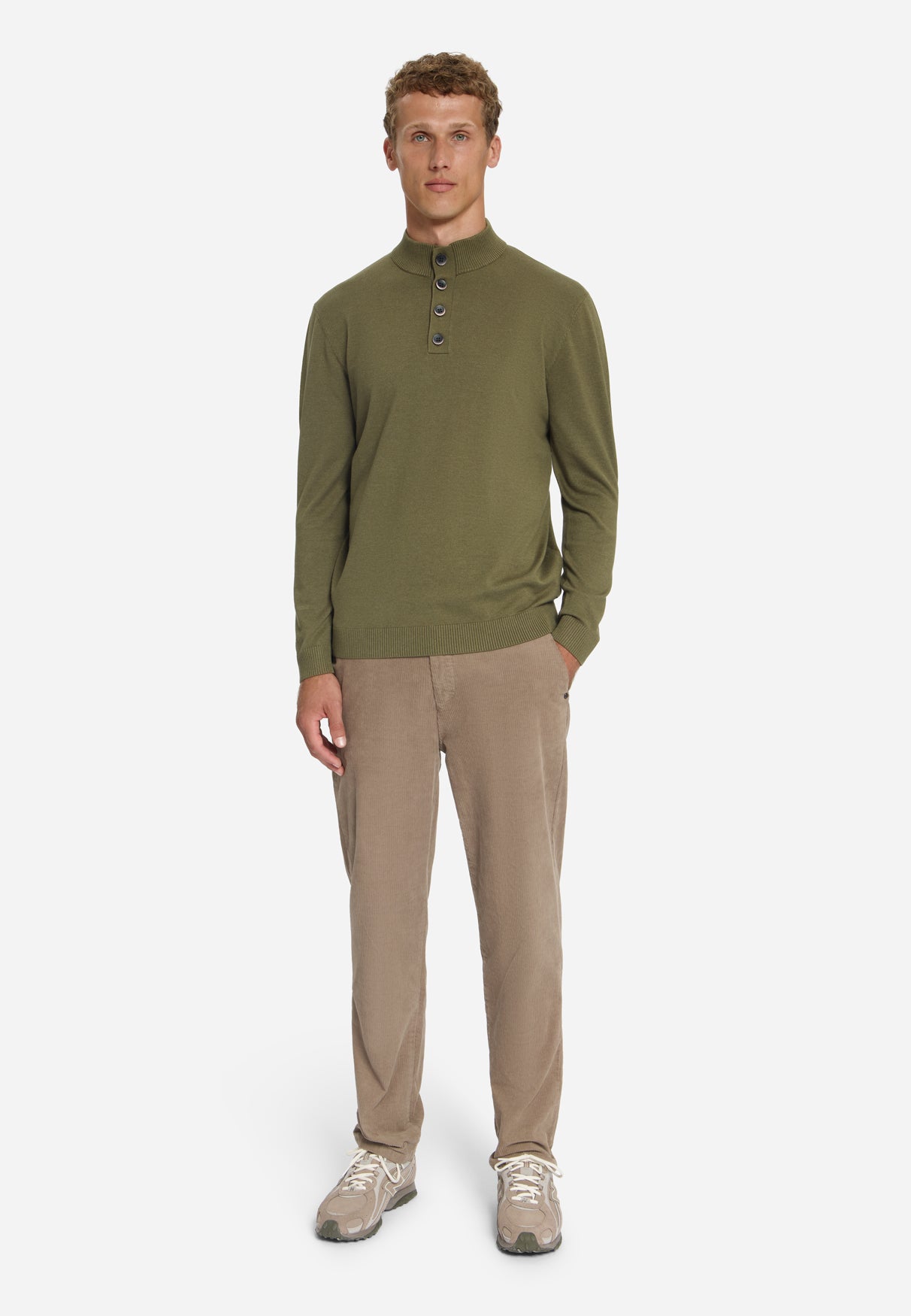 Pull à col boutonné | Moss