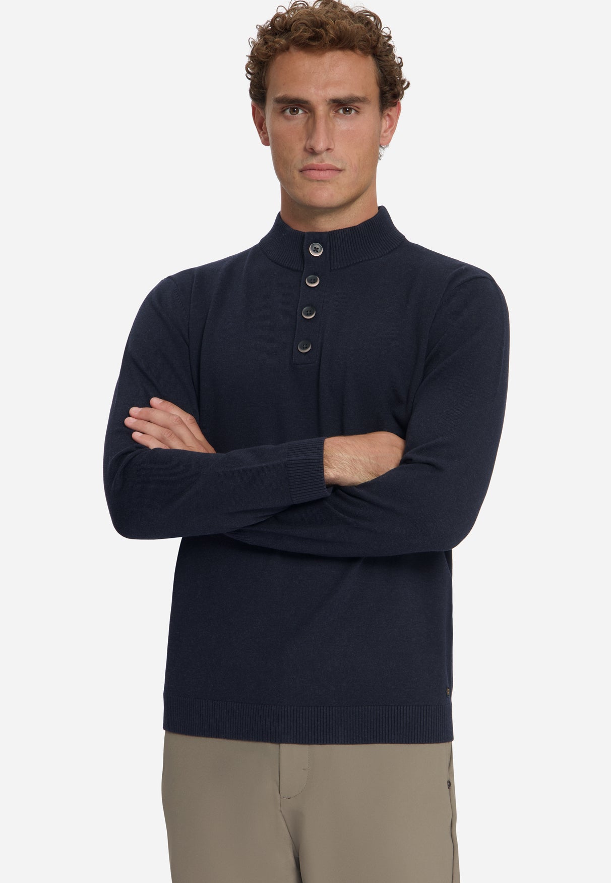 Pull à col boutonné | Dark Night