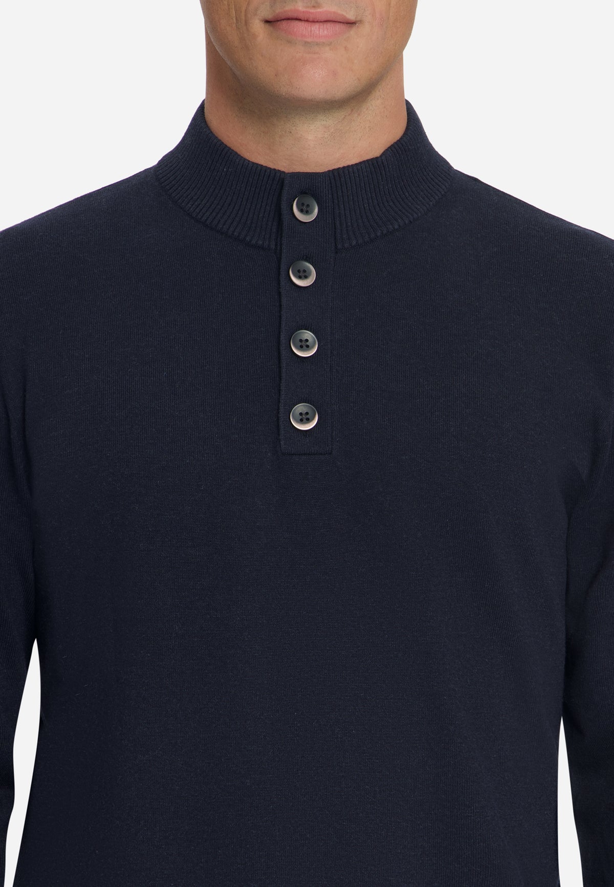Pull à col boutonné | Dark Night