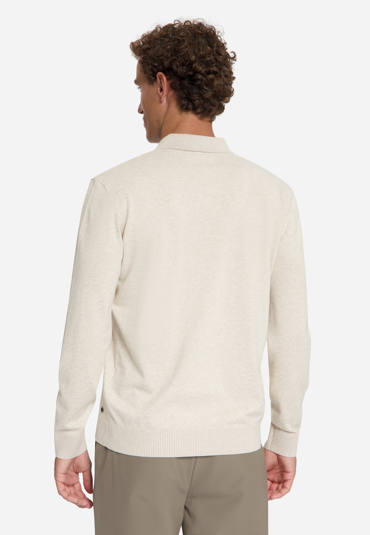 Polo en maille fine | Stone