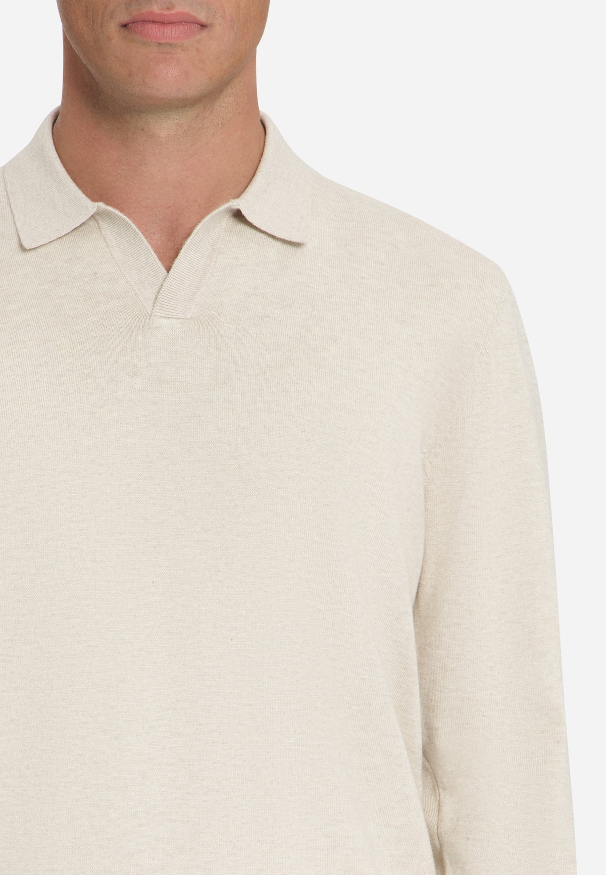Polo en maille fine | Stone