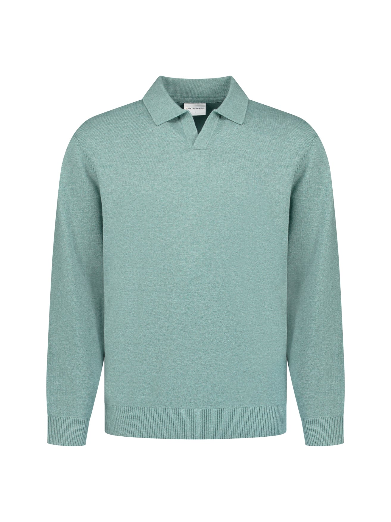 Polo en maille fine | Bleu poudré