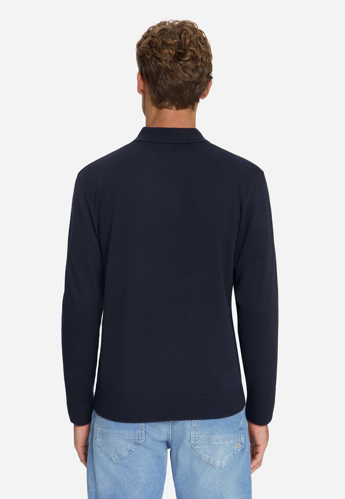 Polo en maille fine | Dark Night