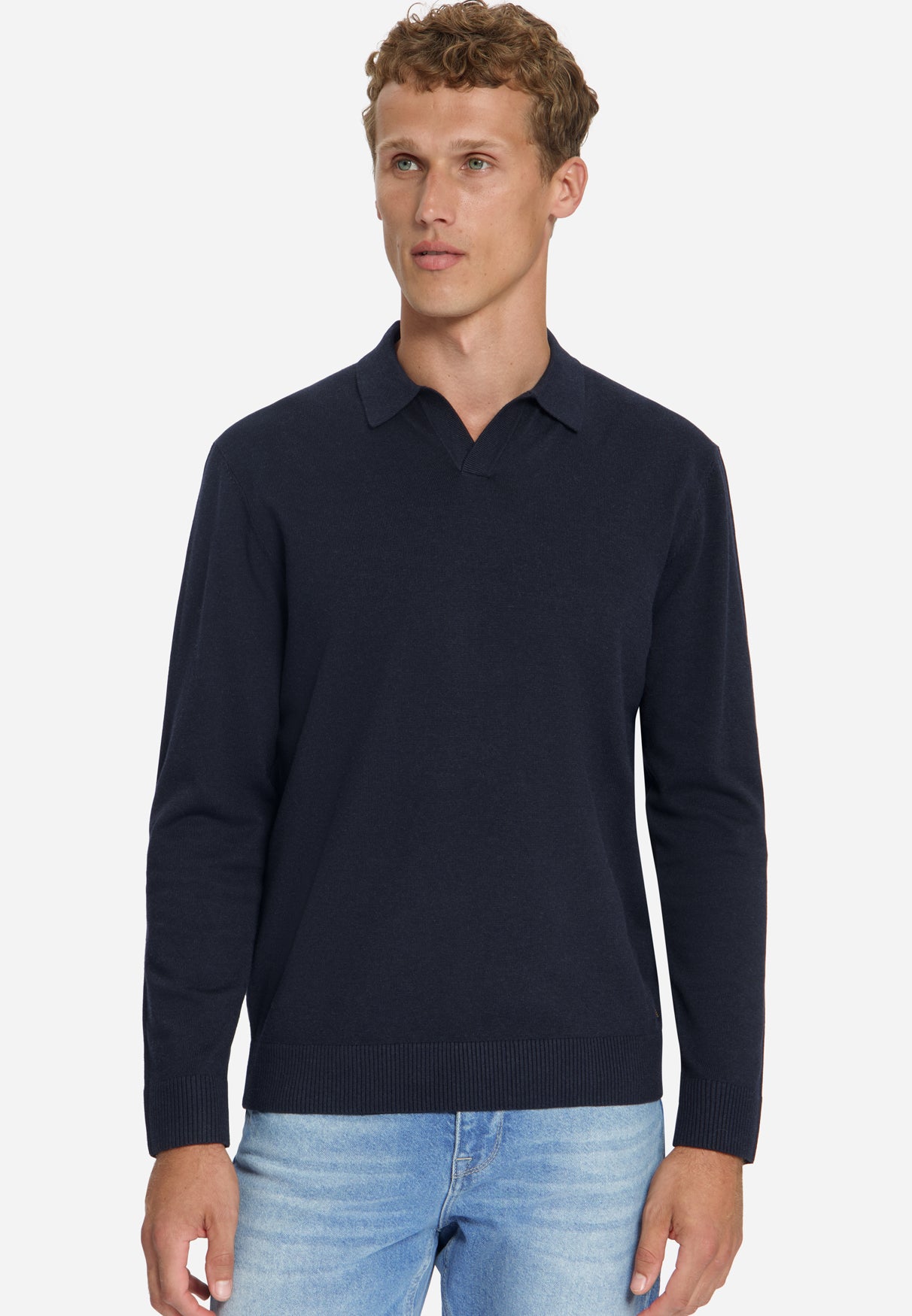 Polo en maille fine | Dark Night