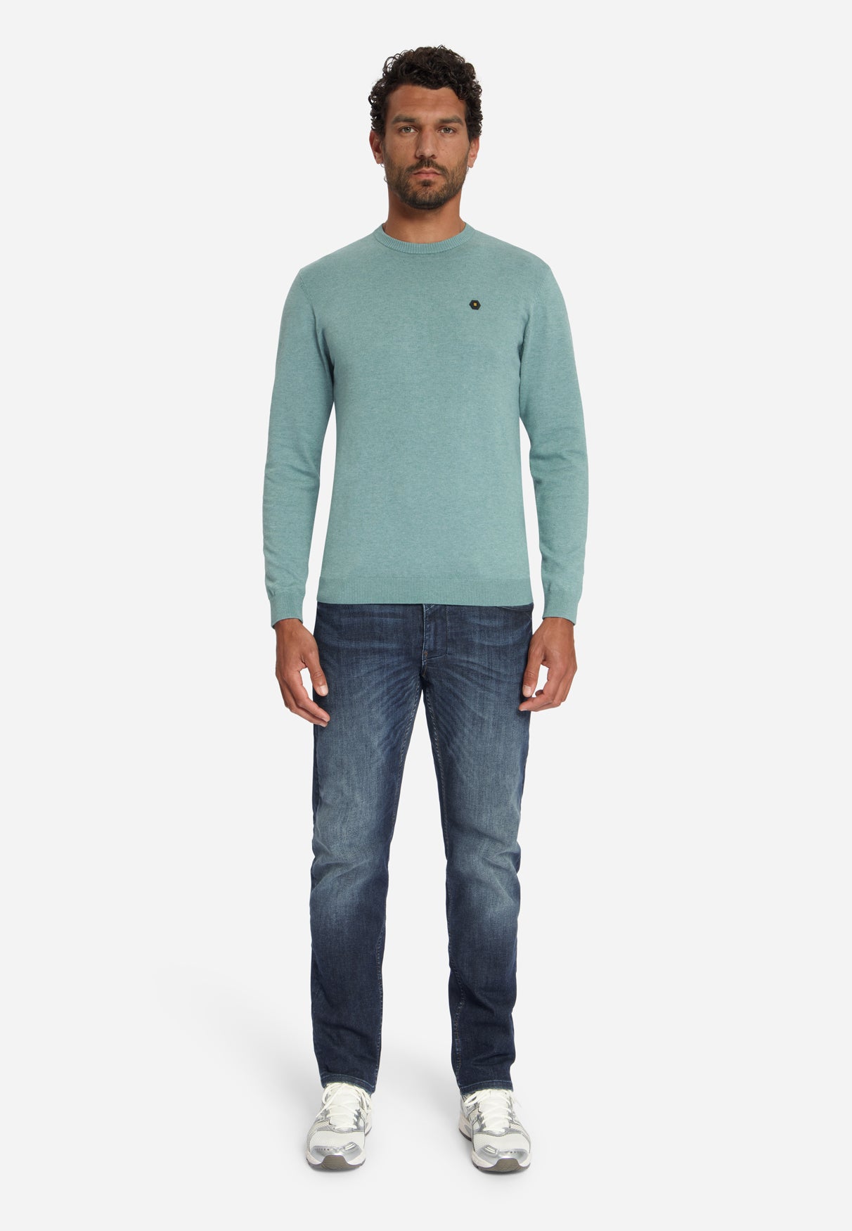 Melange Jumper | Dusty Blue