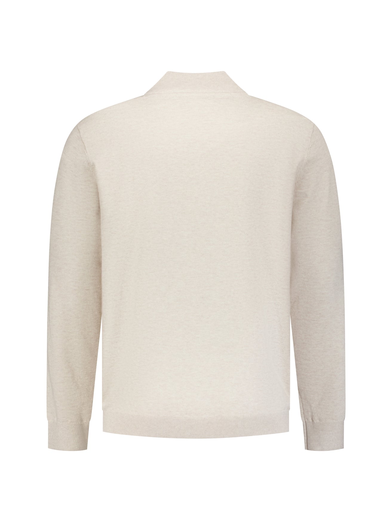 Pull Col Zippé Mélange | Stone
