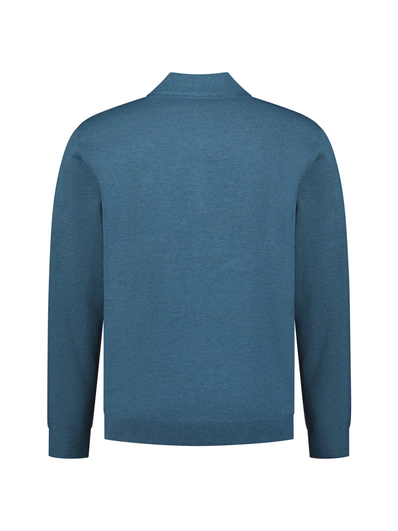 Pull Col Zippé Mélange | Shadow Blue