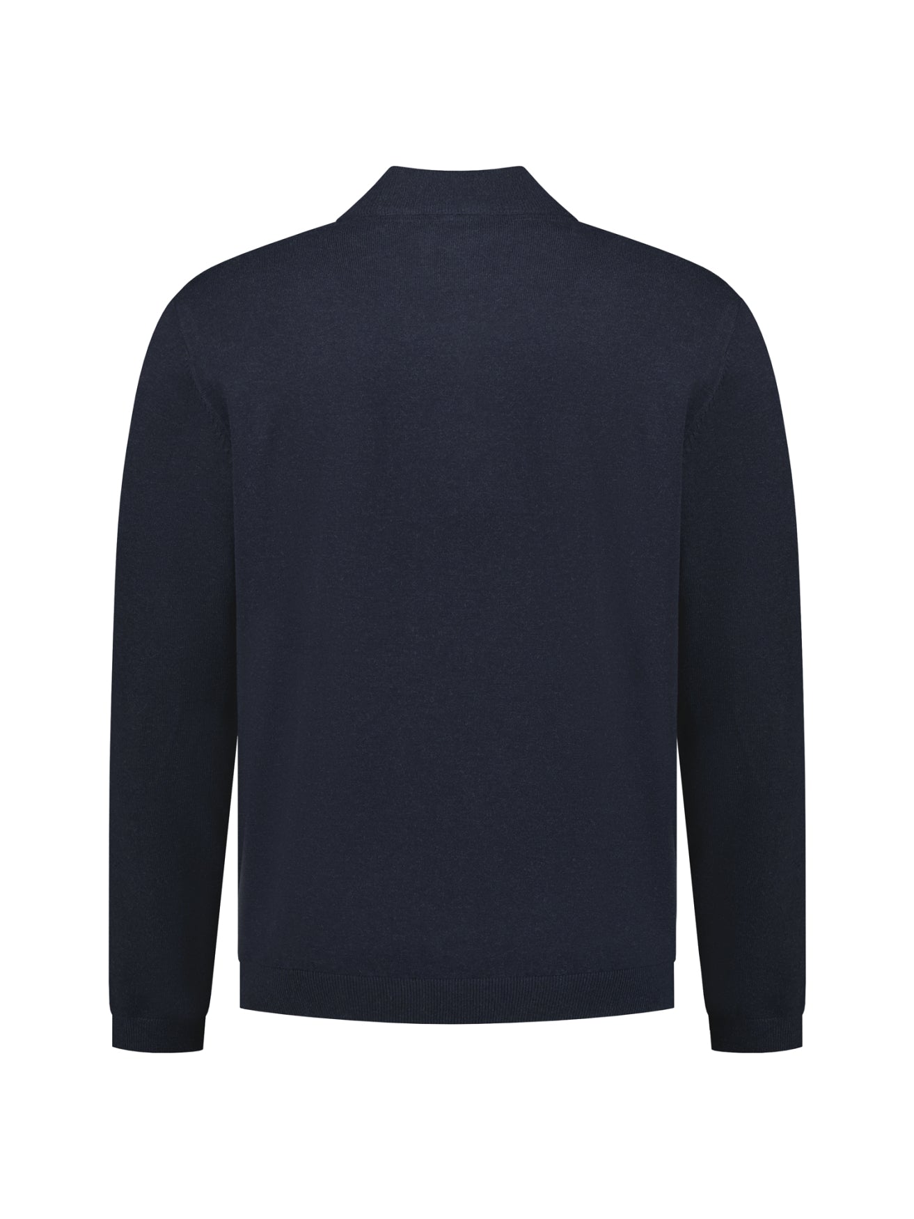 Pull Col Zippé Mélange | Dark Night