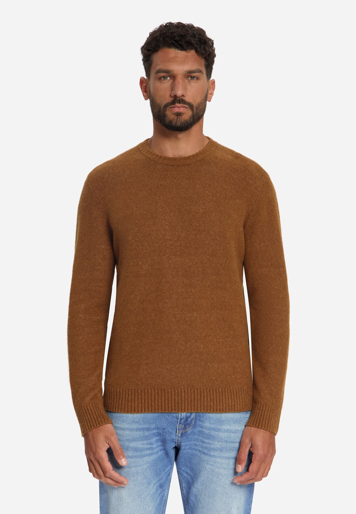 Pull léger chiné | Caramel