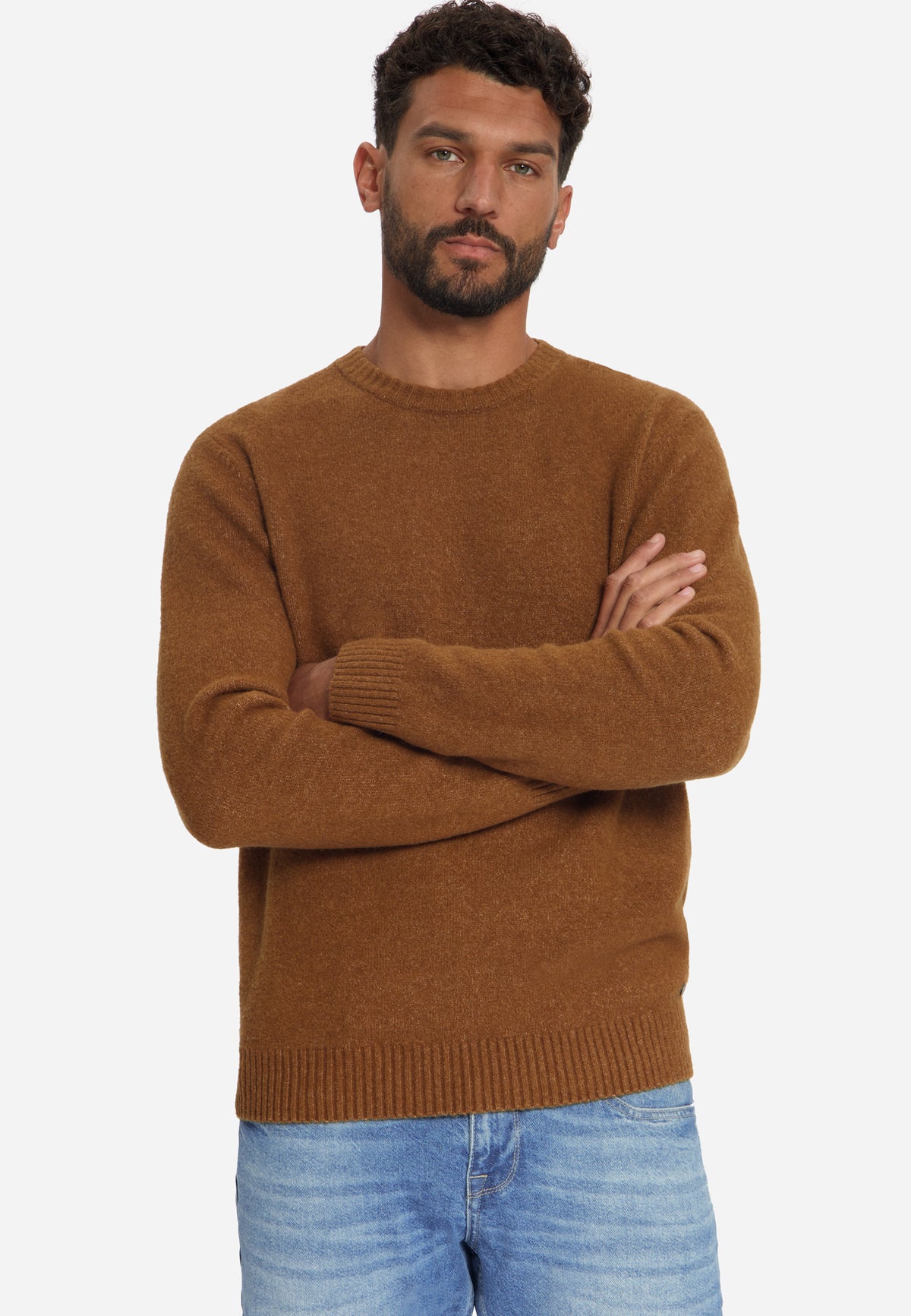 Pull léger chiné | Caramel