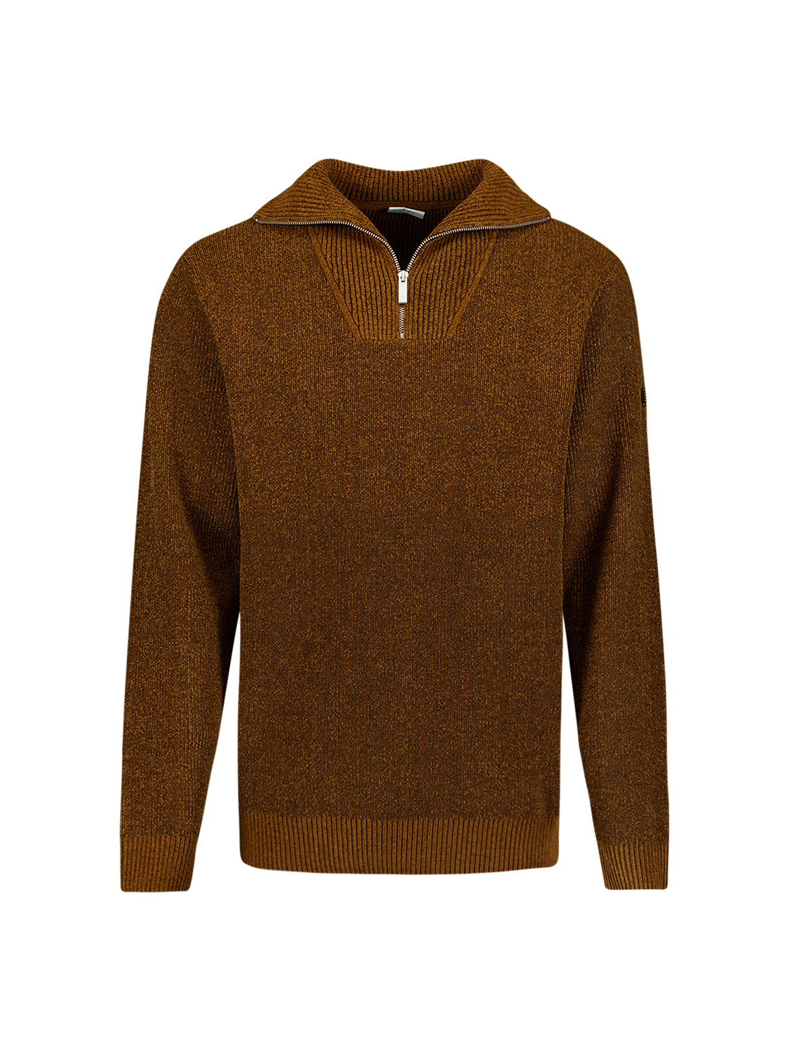 Pull doux à demi-zip | Caramel