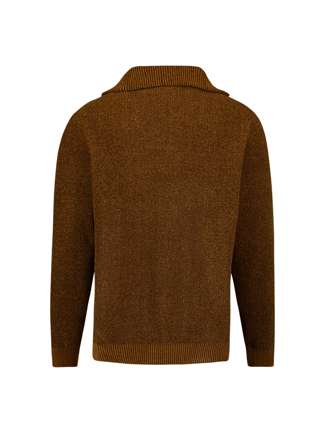 Pull doux à demi-zip | Caramel