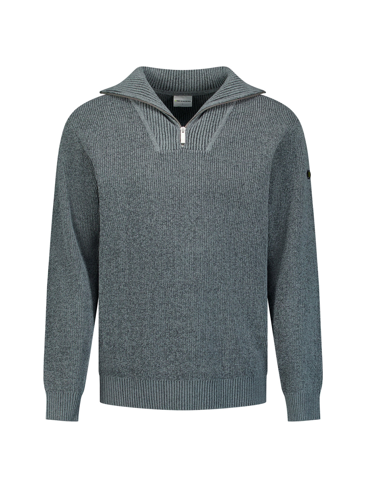 Soft Half-Zip Jumper | Grey Melange