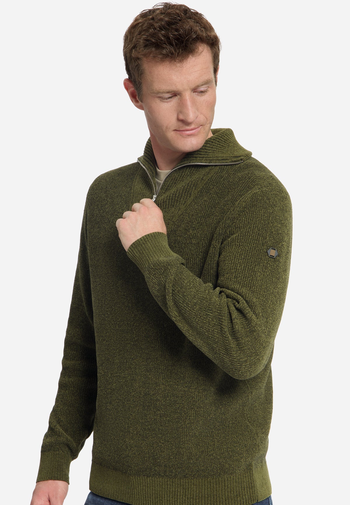 Pull doux à demi-zip | Moss