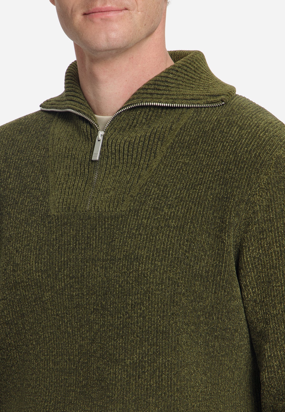 Pull doux à demi-zip | Moss