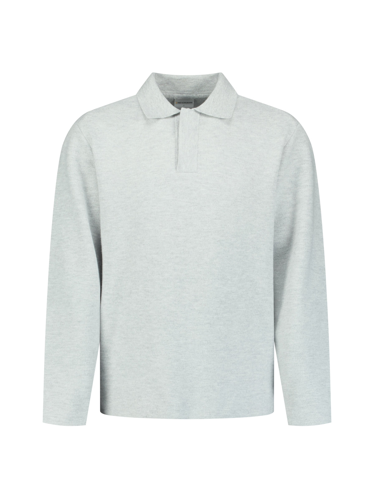 Pull polo doux au toucher | Light Grey Melange