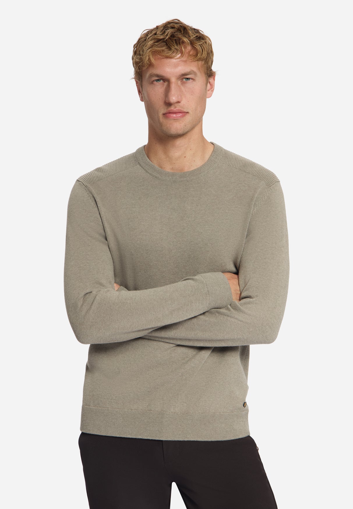 Melange jumper | Clay