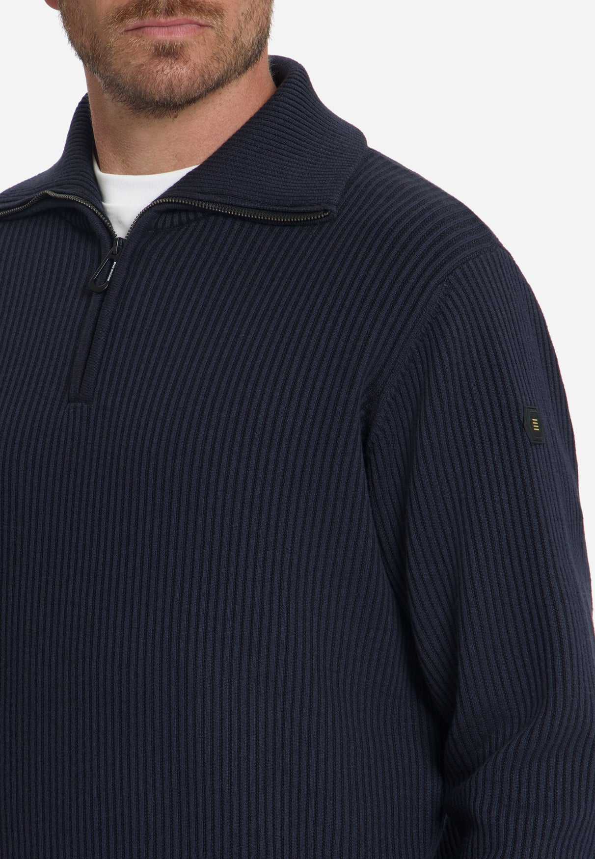 Pull côtelé à demi-zip | Dark Night