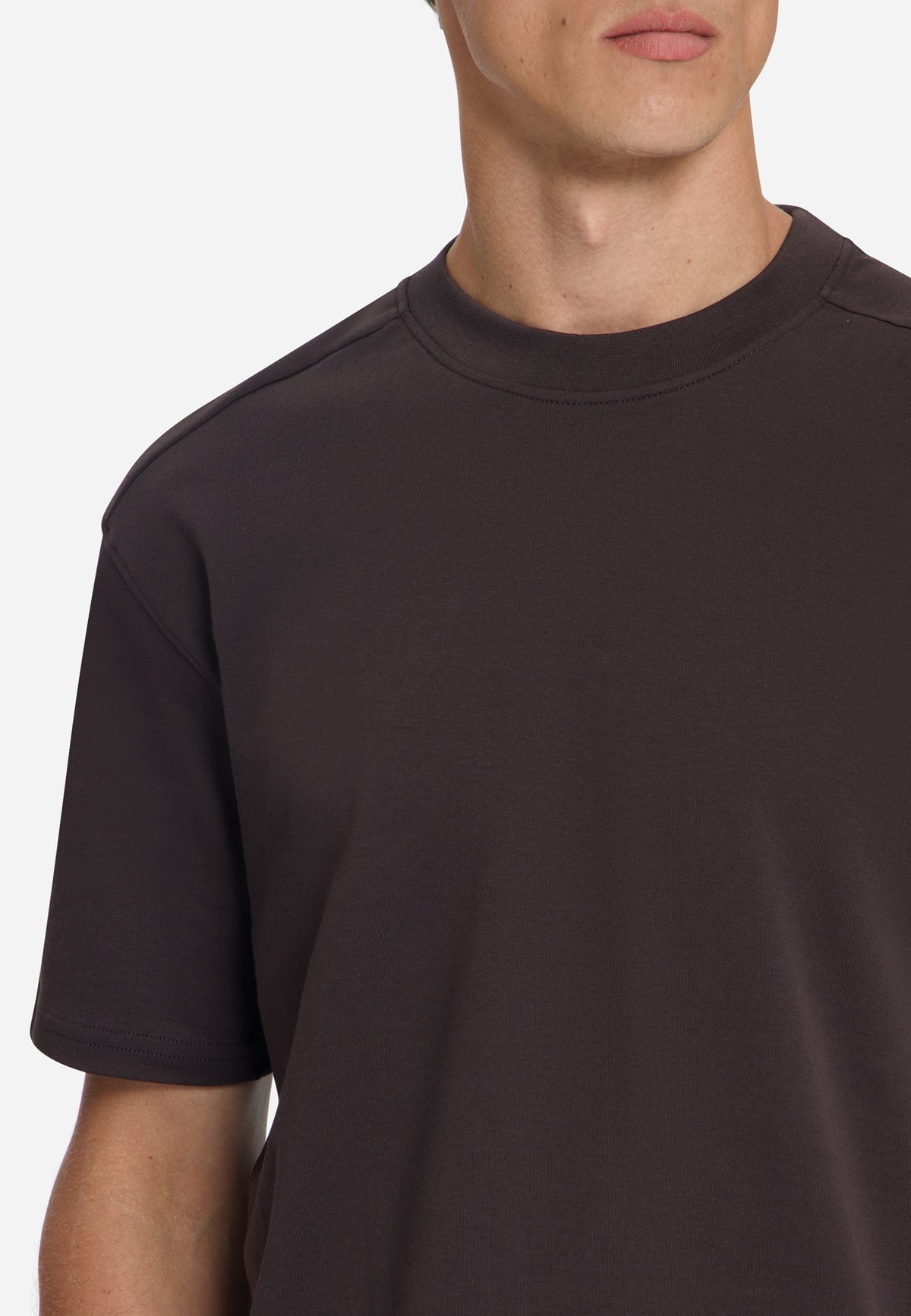 T-shirt Interlock | Dark Brown
