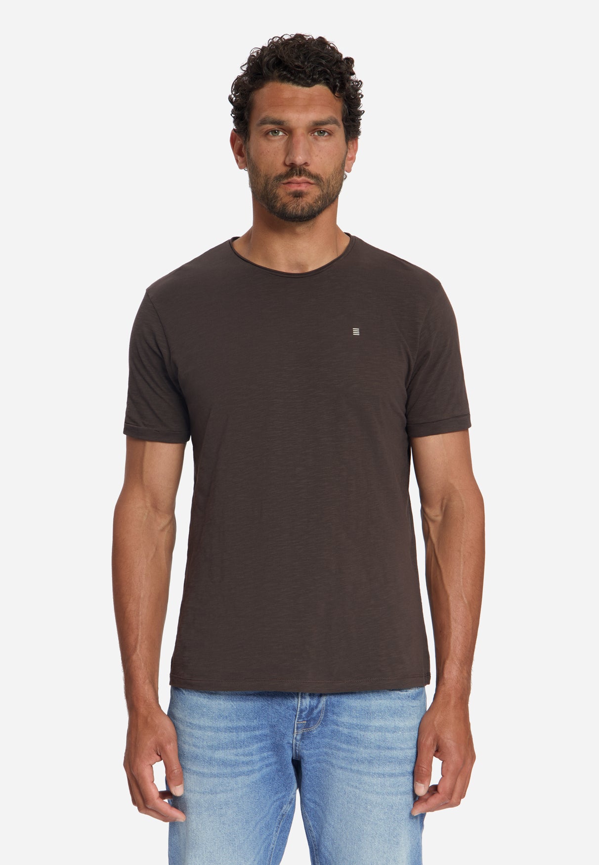 Cotton Slub T-Shirt | Dark Brown