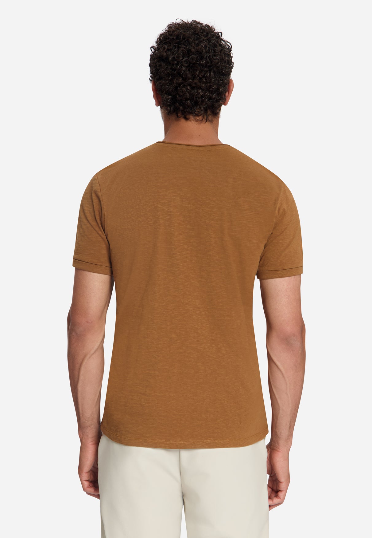 T-shirt Slub en Coton | Caramel
